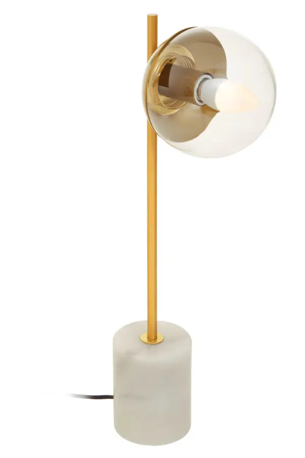 Natalia Gold Finish Metal Table Lamp - Image 3